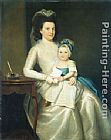 Lady Canvas Paintings - Lady Williams and Child